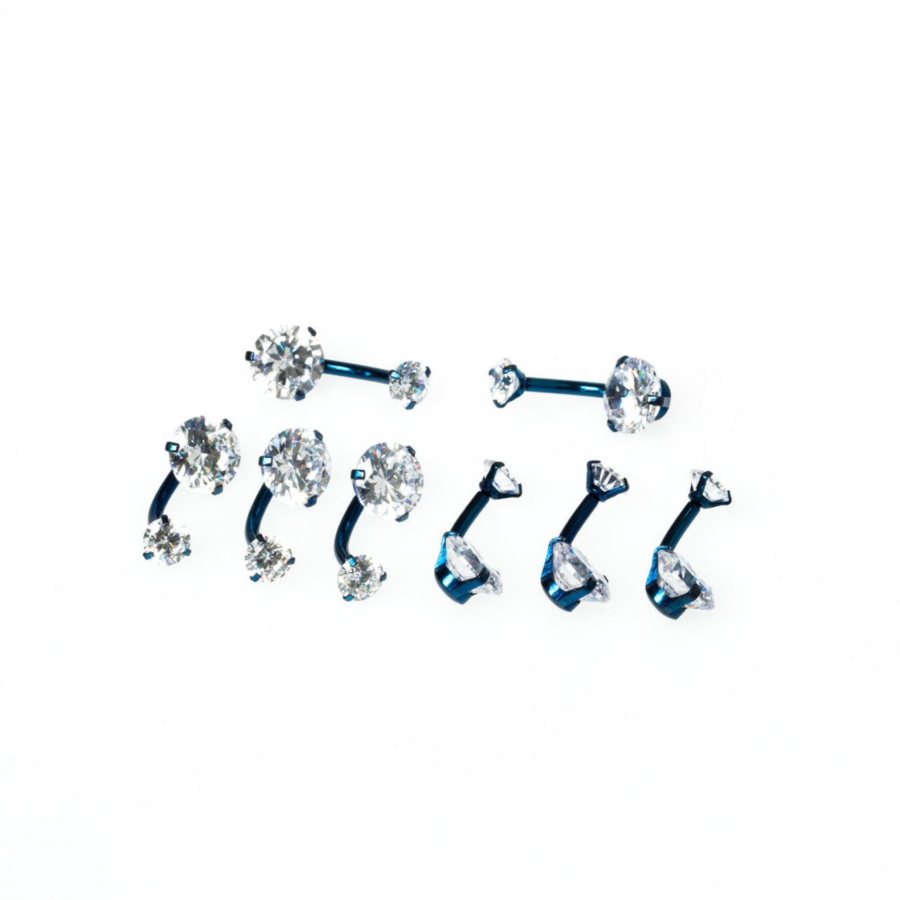 Piercing Göbek 8mm Taşlı