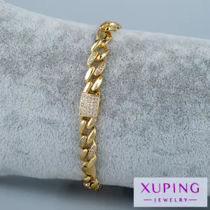 Xuping Jewelry 14K Taşlı Zincir Bileklik