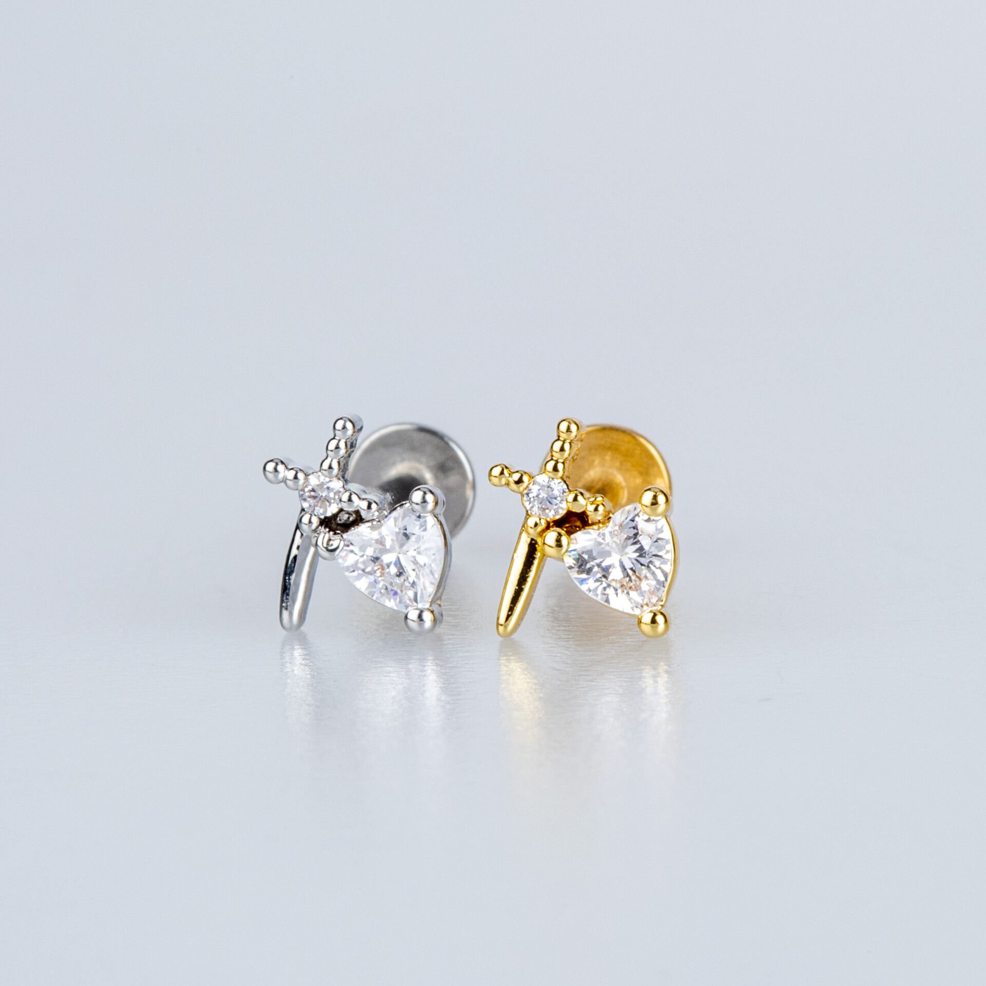 Piercing Tragus Kalp ve Kılıç