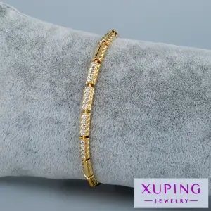 Xuping Jewelry 14K Taşlı Zincir Bileklik