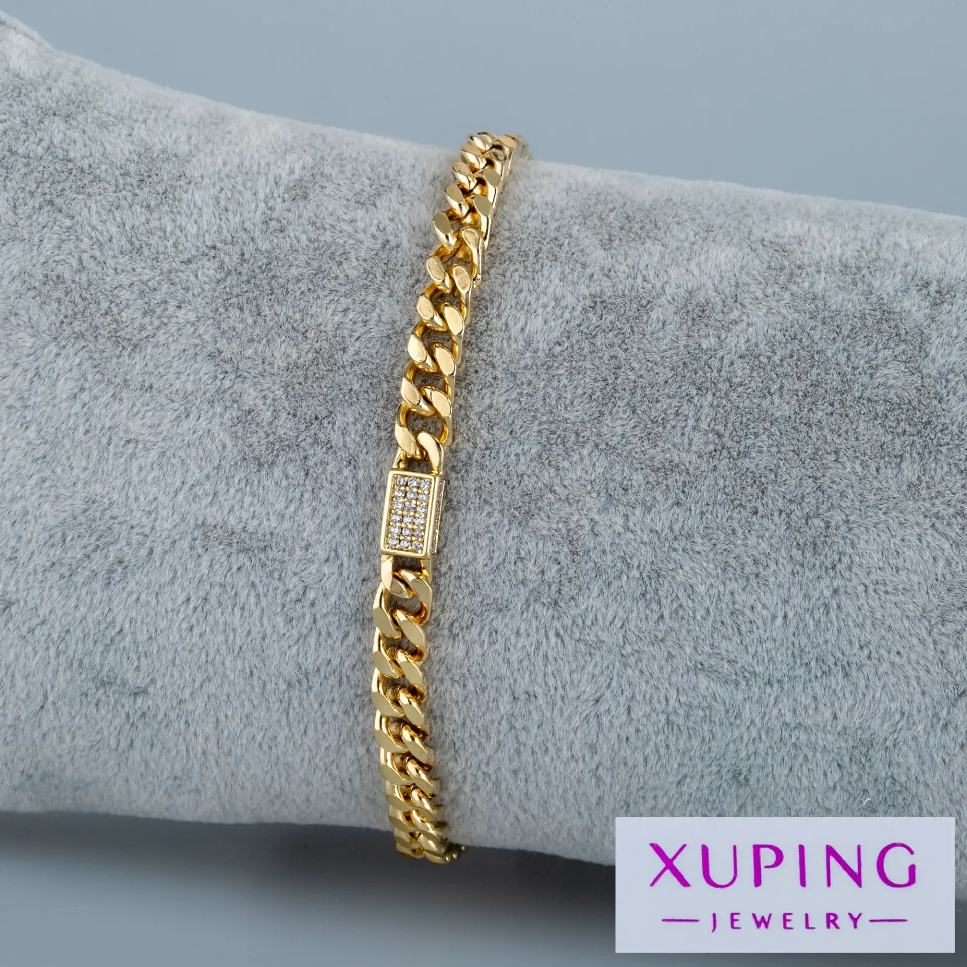 Xuping Jewelry 14K Taşlı Zincir Bileklik