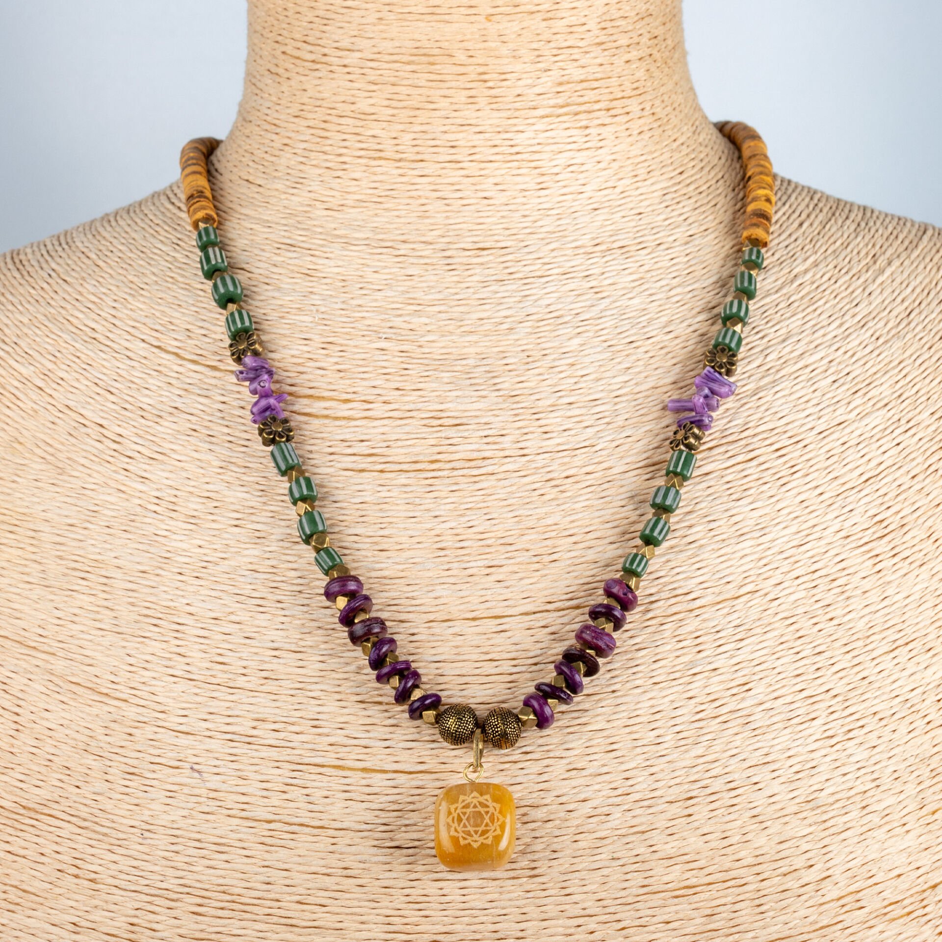 Etnik Doğal Taş Kolye