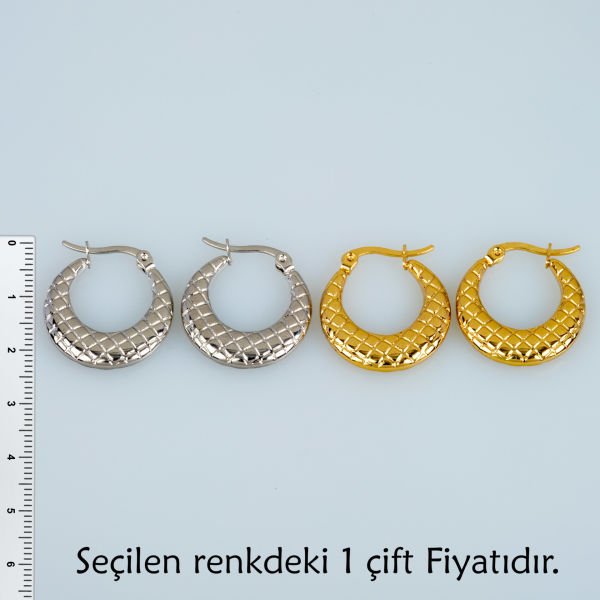 Steel Earring Pair