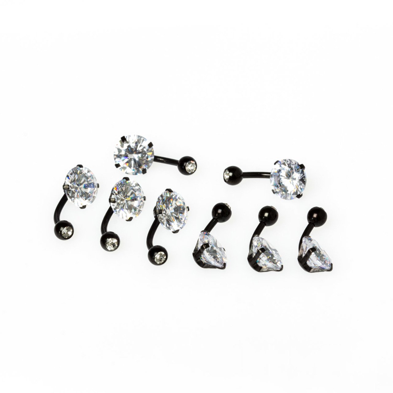 Piercing Göbek 10mm Taşlı