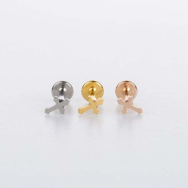 Piercing Çelik Tragus Haç