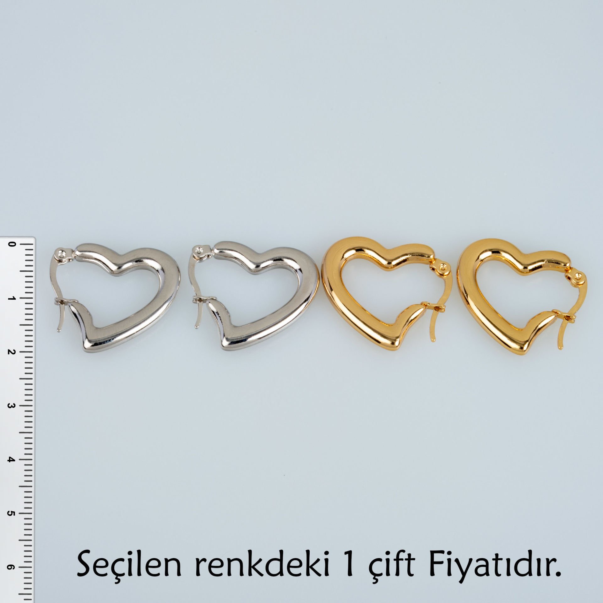 Çelik Küpe Çift