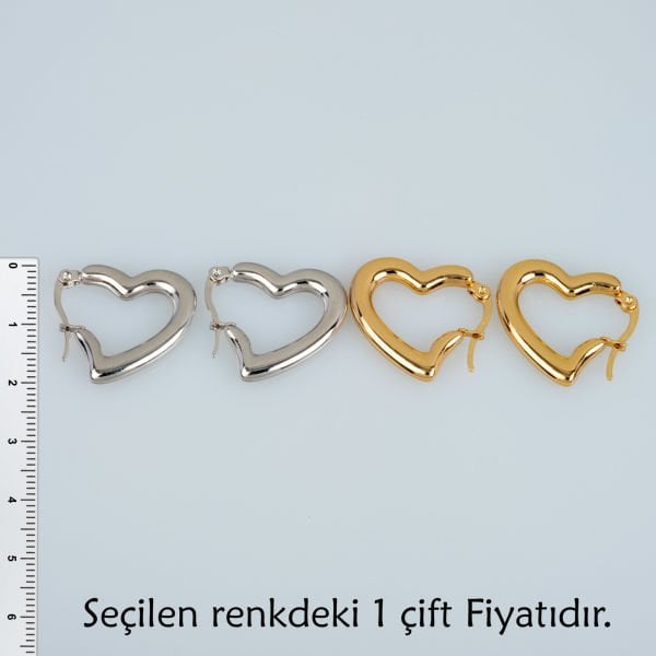 Çelik Küpe Çift