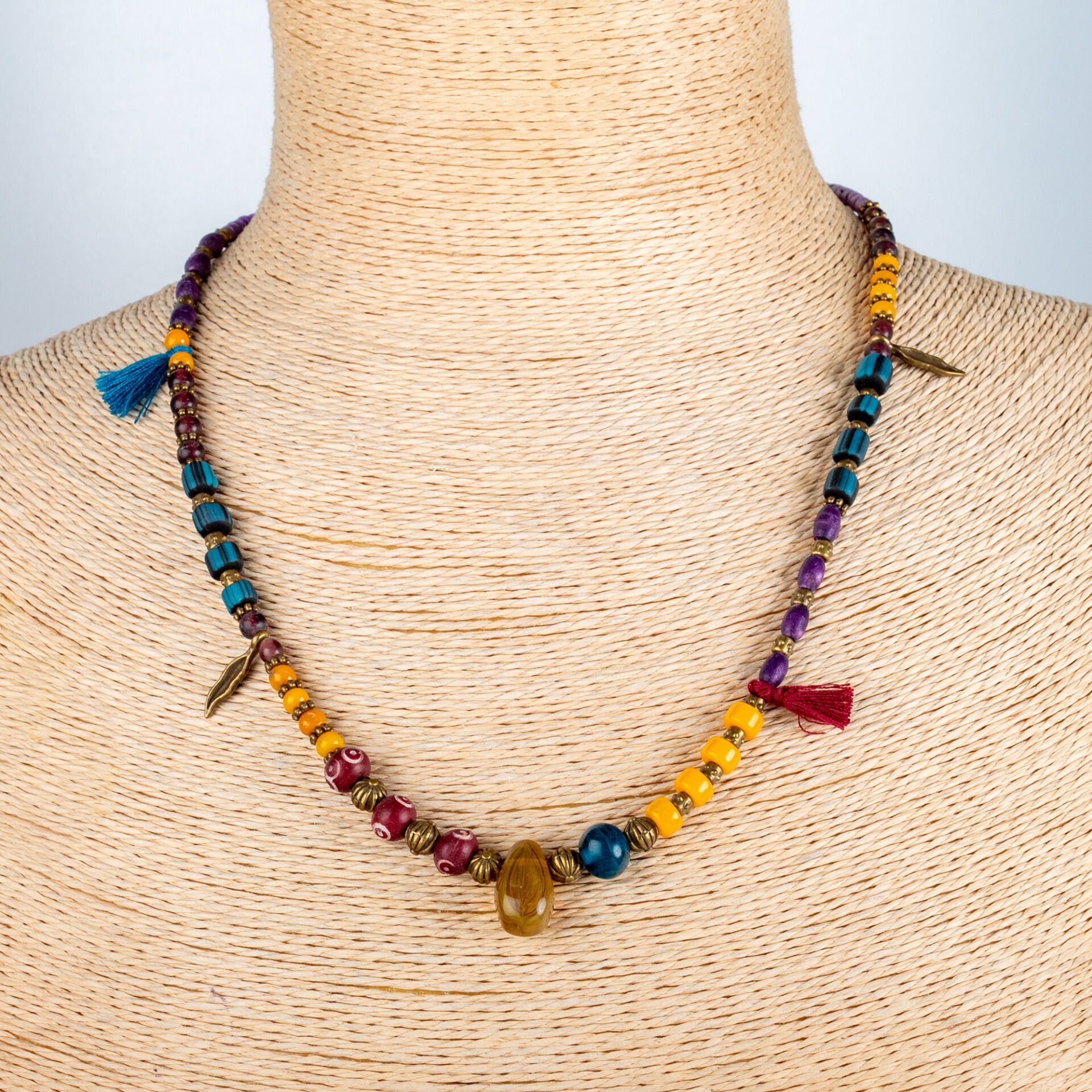 Etnik Doğal Taş Kolye