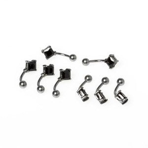Piercing Göbek 10mm Taşlı