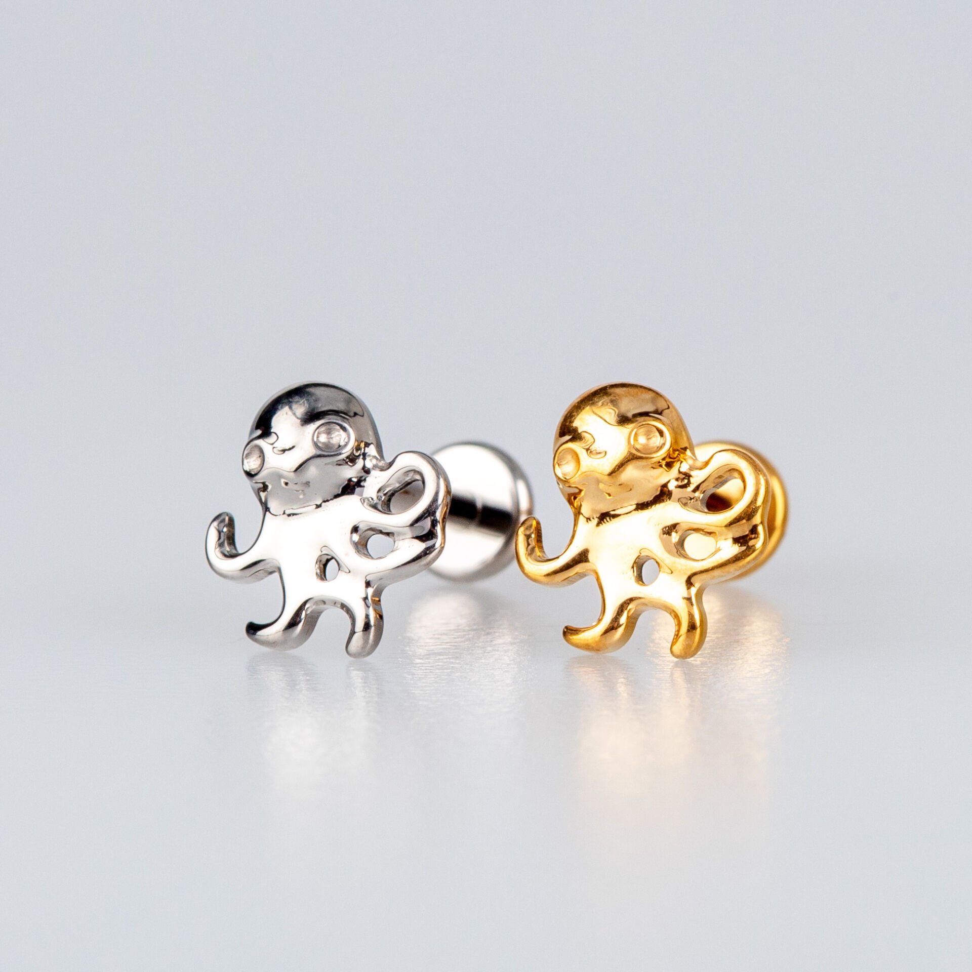 Piercing Titanyum Tragus Ahtapot