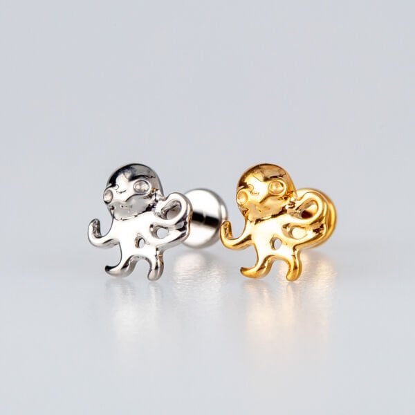 Piercing Titanyum Tragus Ahtapot