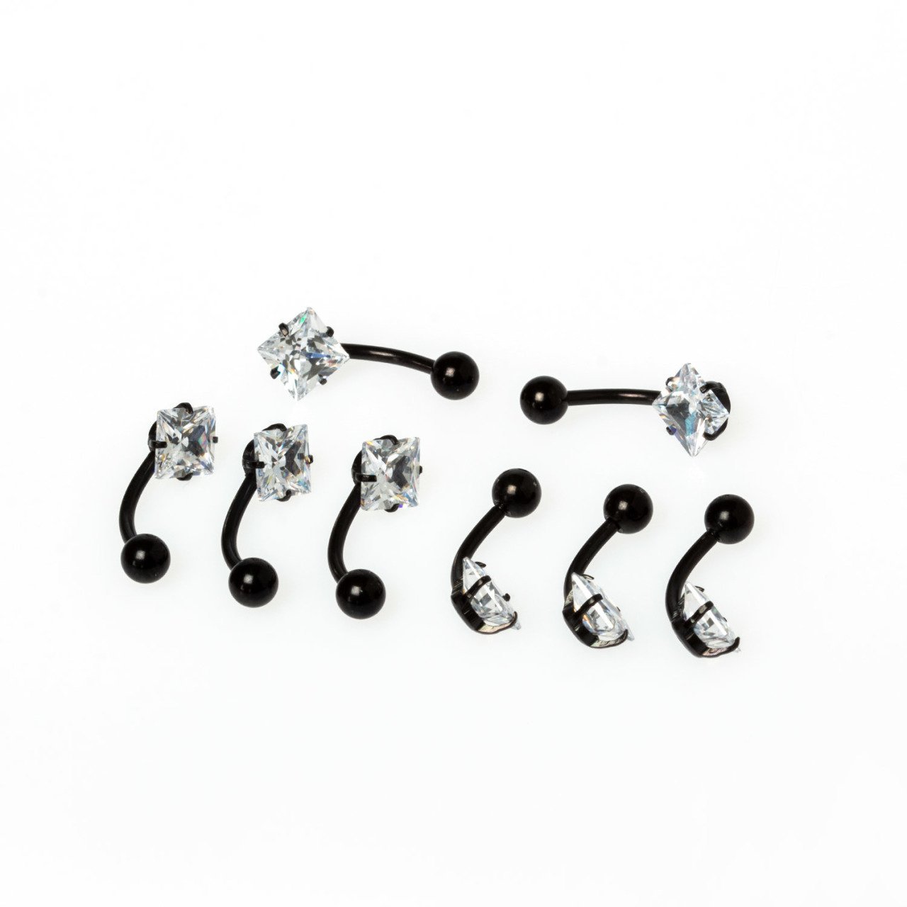 Piercing Göbek 10mm Taşlı