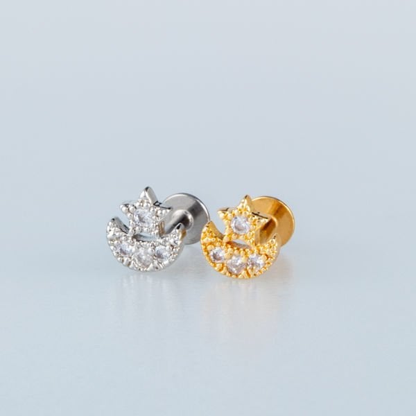 Piercing Tragus Ay Yıldız