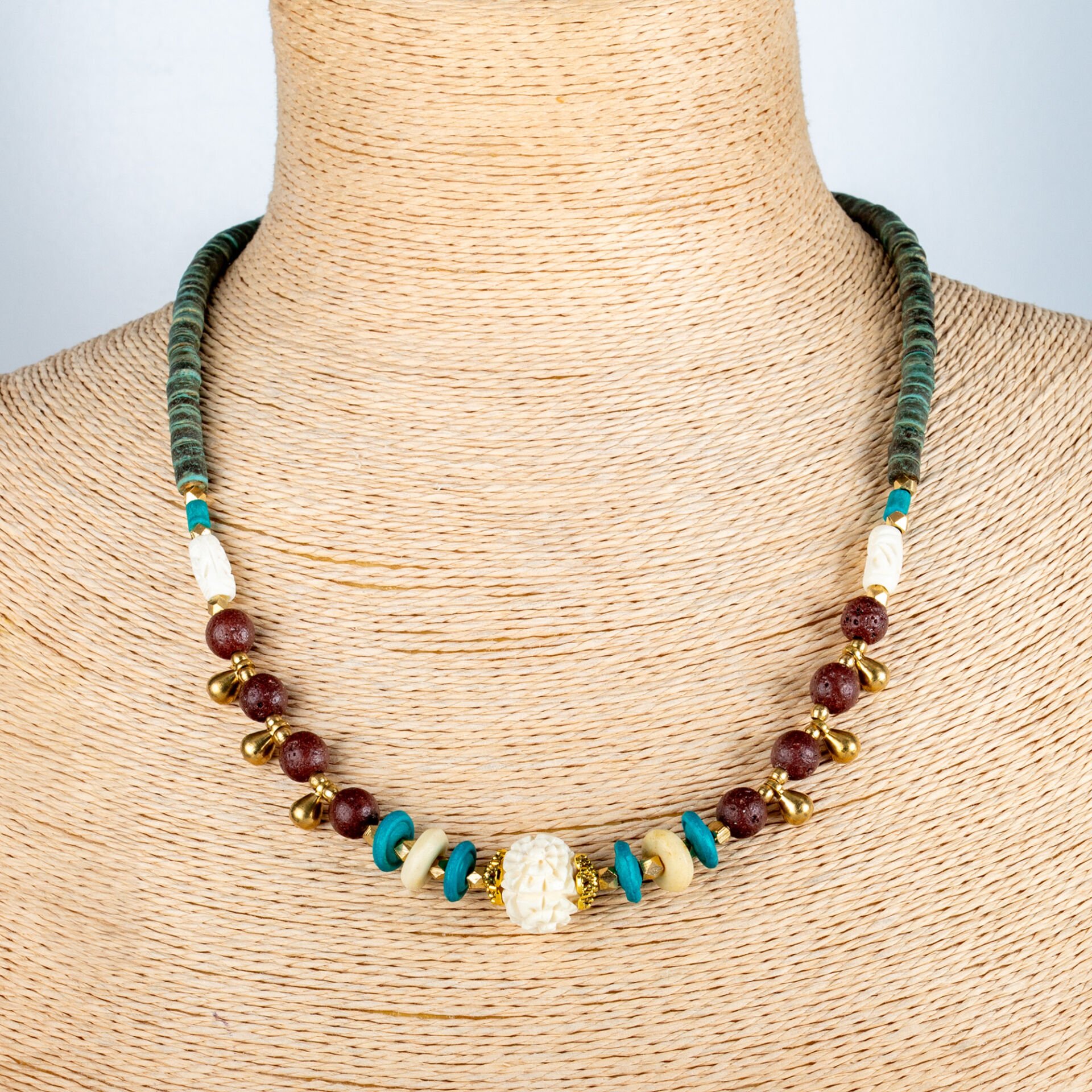 Etnik Doğal Taş Kolye