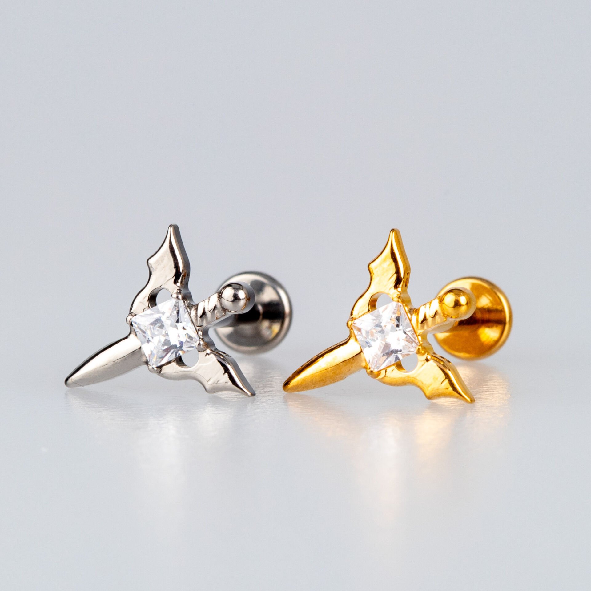 Piercing Titanyum Tragus Sarı