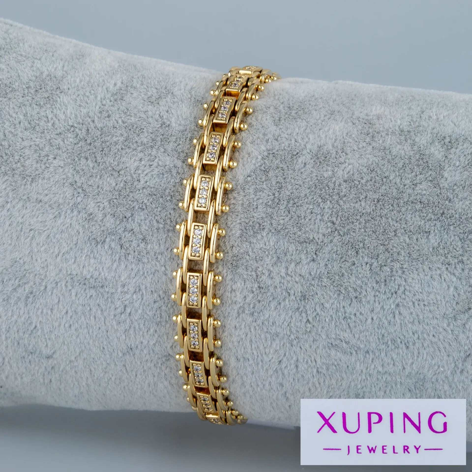 Xuping Jewelry 14K Zincir Taşlı Bileklik