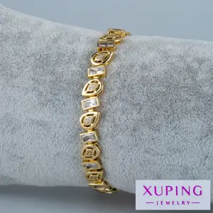Xuping Jewelry 14K Zincir Taşlı Bileklik