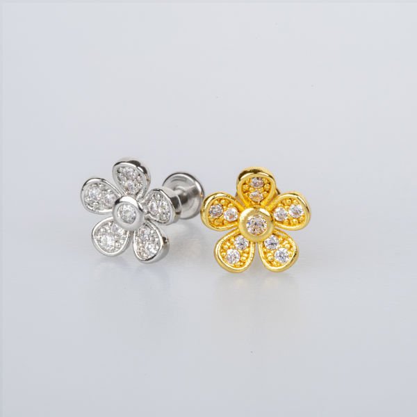Piercing Çelik Tragus Çiçek