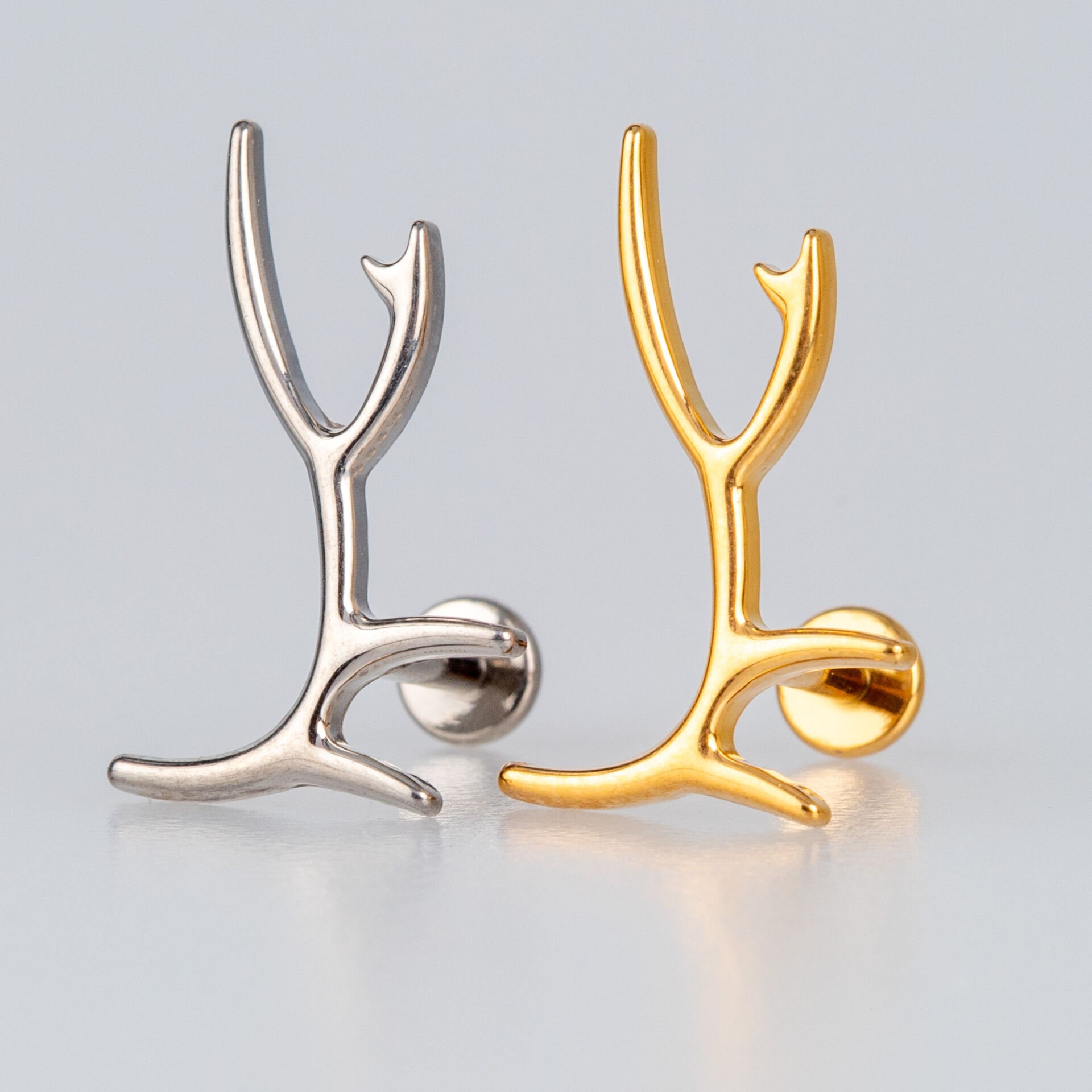 Piercing Titanyum Tragus Geyik Boynuzu