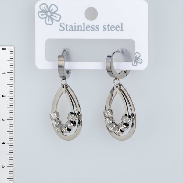 Çelik Küpe Damla- 1  Çift