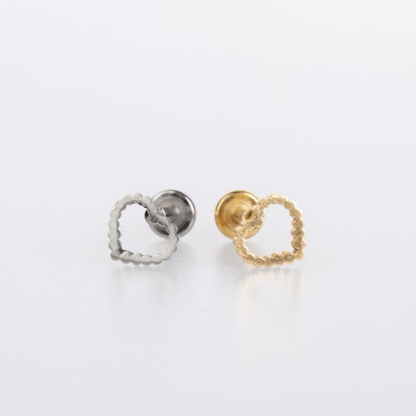 Piercing Çelik Tragus Kalp