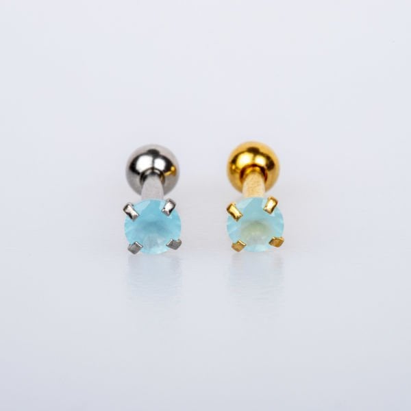 Piercing Tragus 3mm Yuvarlak Taş