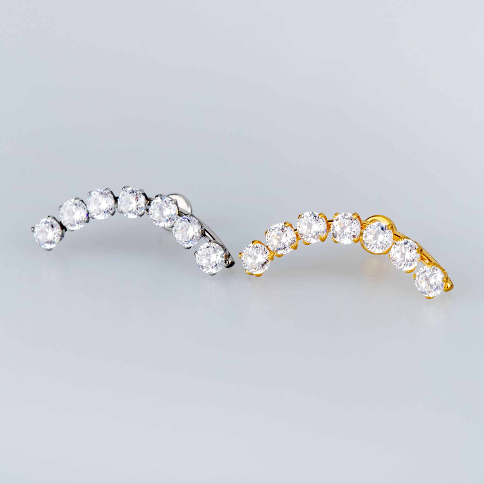 Piercing Çelik Tragus Kıkırdak Sarı 8mm