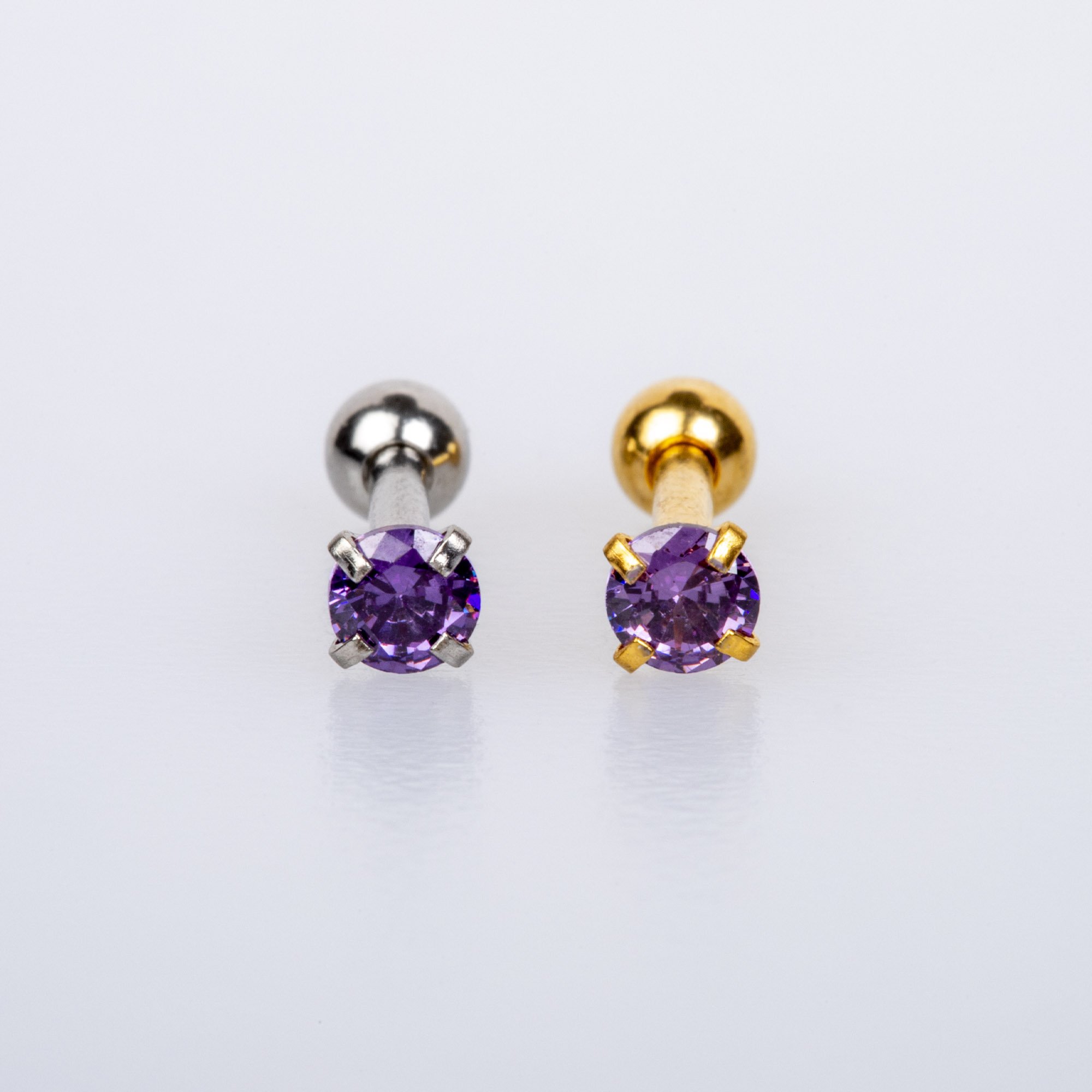 Piercing Tragus 3mm Yuvarlak Taş