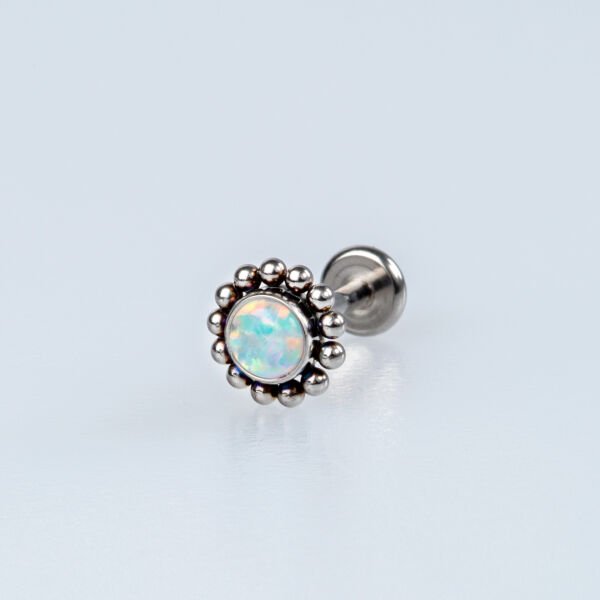Piercing Titanyum Tragus Opal