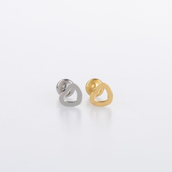 Piercing Çelik Tragus Kalp