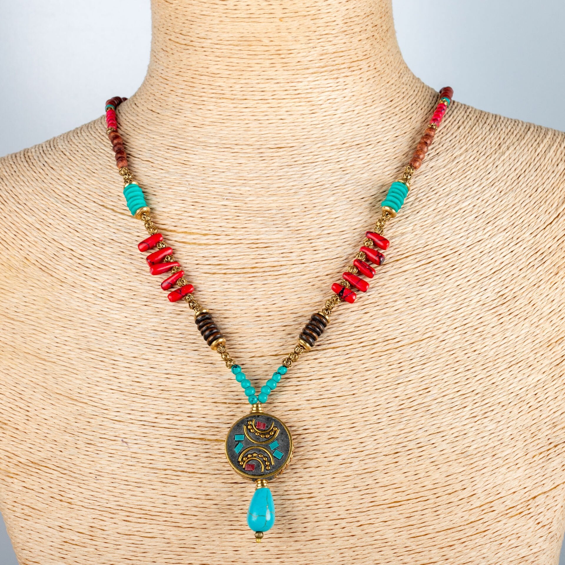 Etnik Doğal Taş Kolye