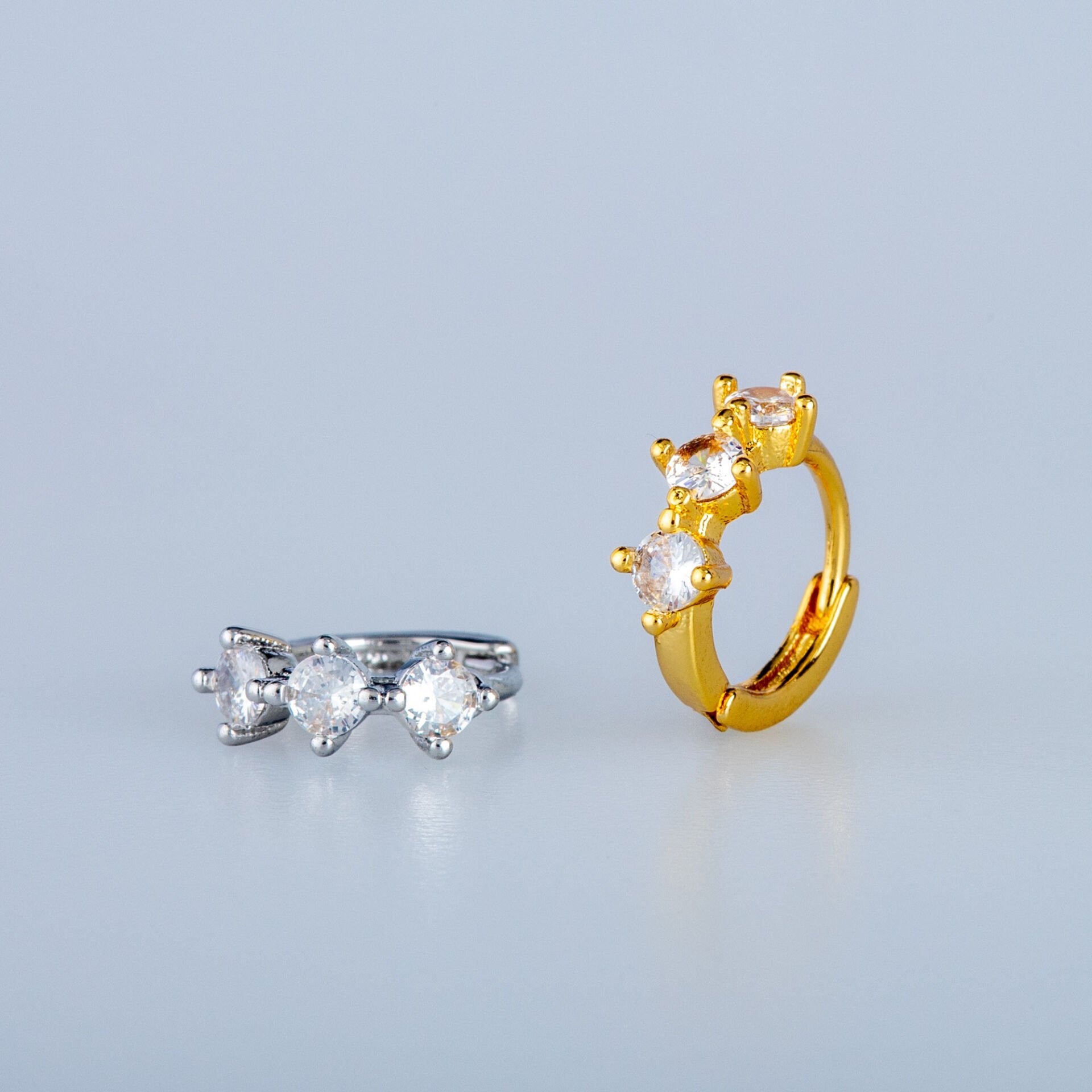 Piercing Rook Halka 3 taş