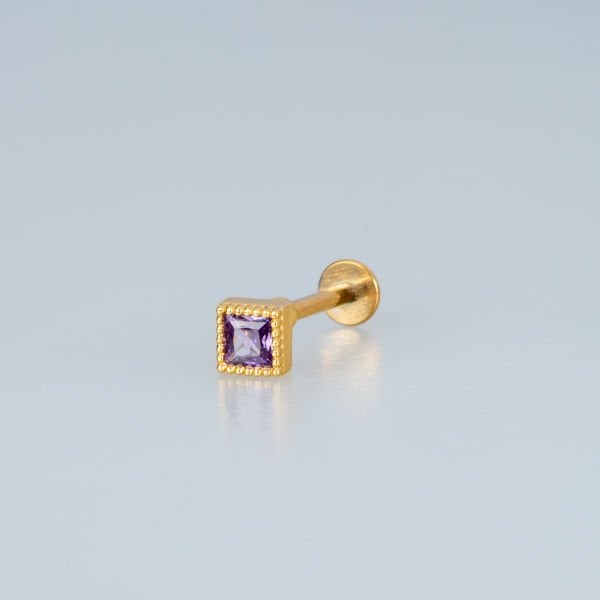 Piercing Tragus Kare Taş