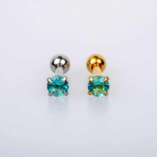 Piercing Tragus 3mm Yuvarlak Taş
