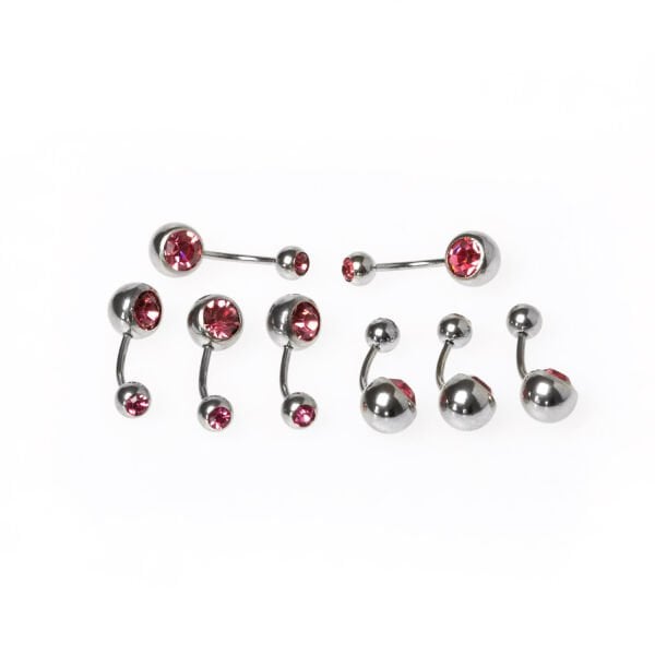 My First Belly Piercing Piercing with Colored Stones is 10mm.