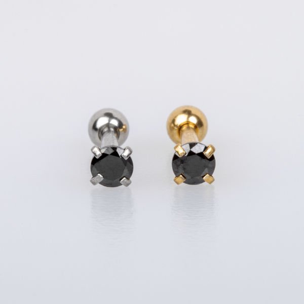 Piercing Tragus 3mm Yuvarlak Taş