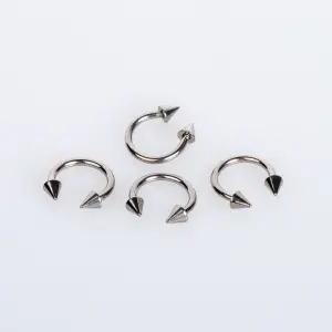 Toptan G23 Titanyum İlk Delim Piercing Septum Spike 3mm