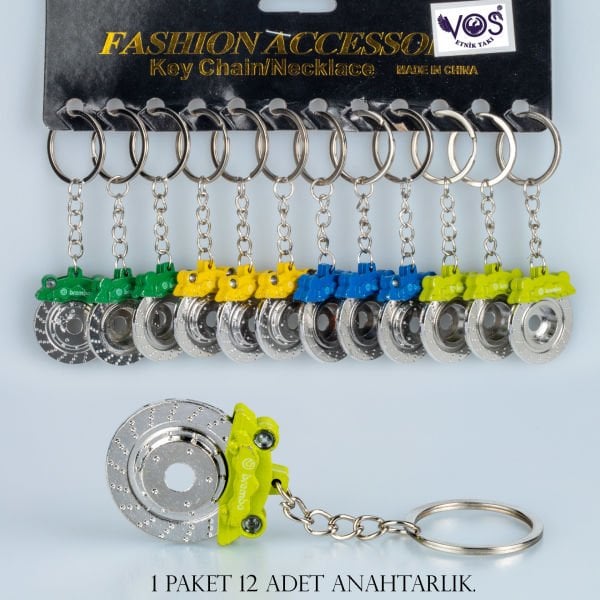 Keychain Package 12 Pieces Disc Brake