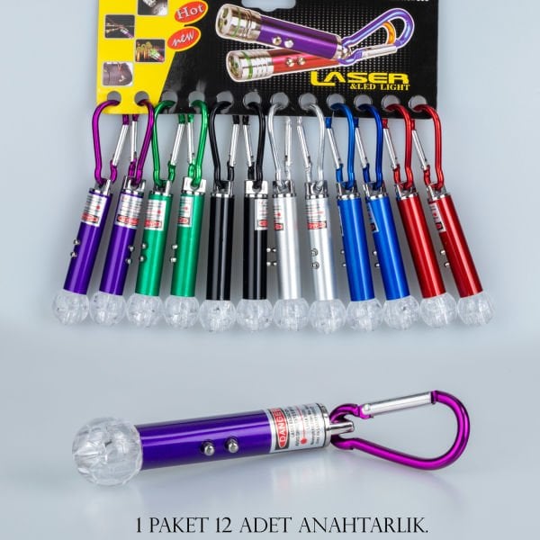 Anahtarlık Paket 12 Adet Lazer