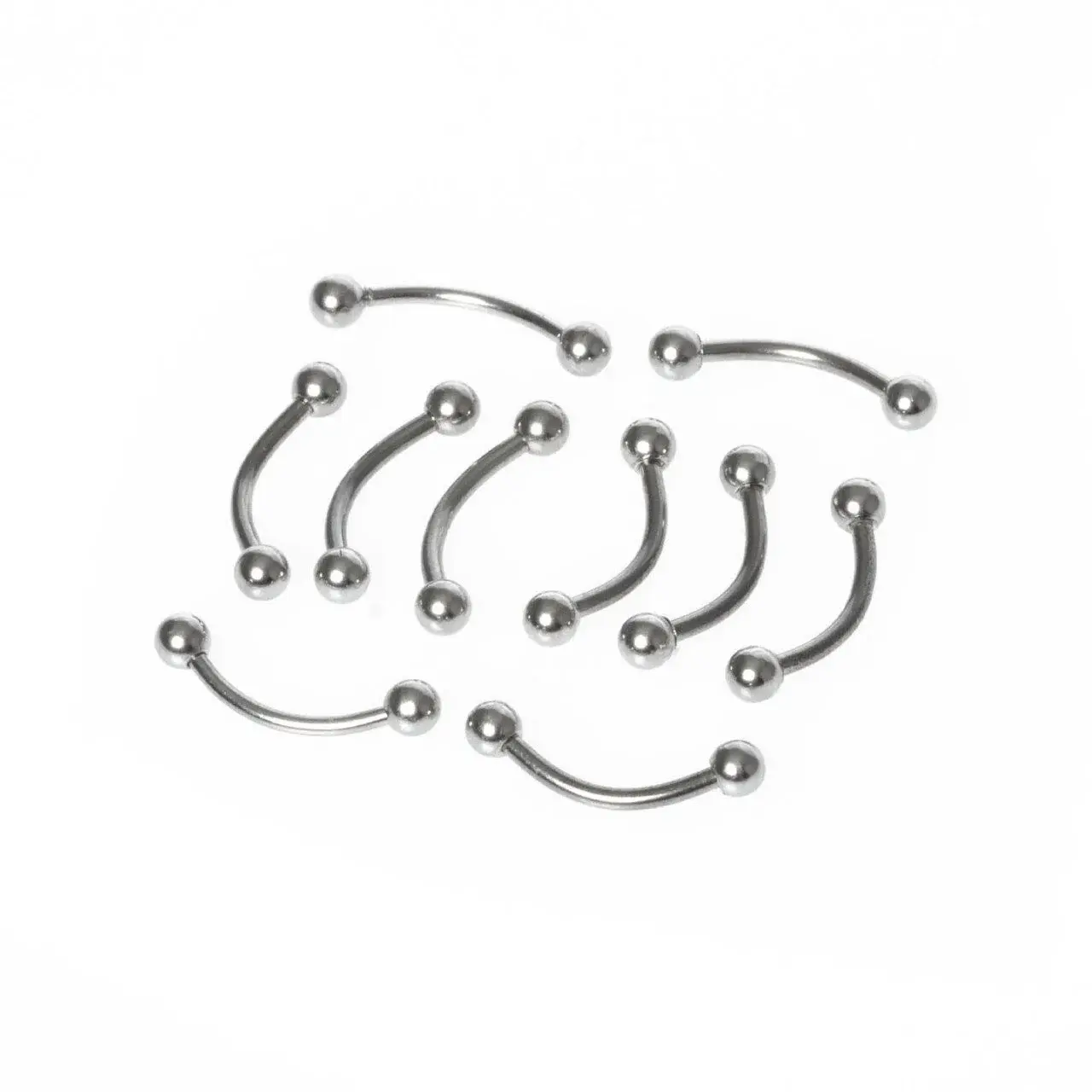 Toptan 316L Çelik İlk Delim Kaş Piercing 3mm Top Bar Boyu: 6mm