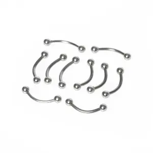 Toptan 316L Çelik İlk Delim Kaş Piercing 3mm Top Bar Boyu: 6mm