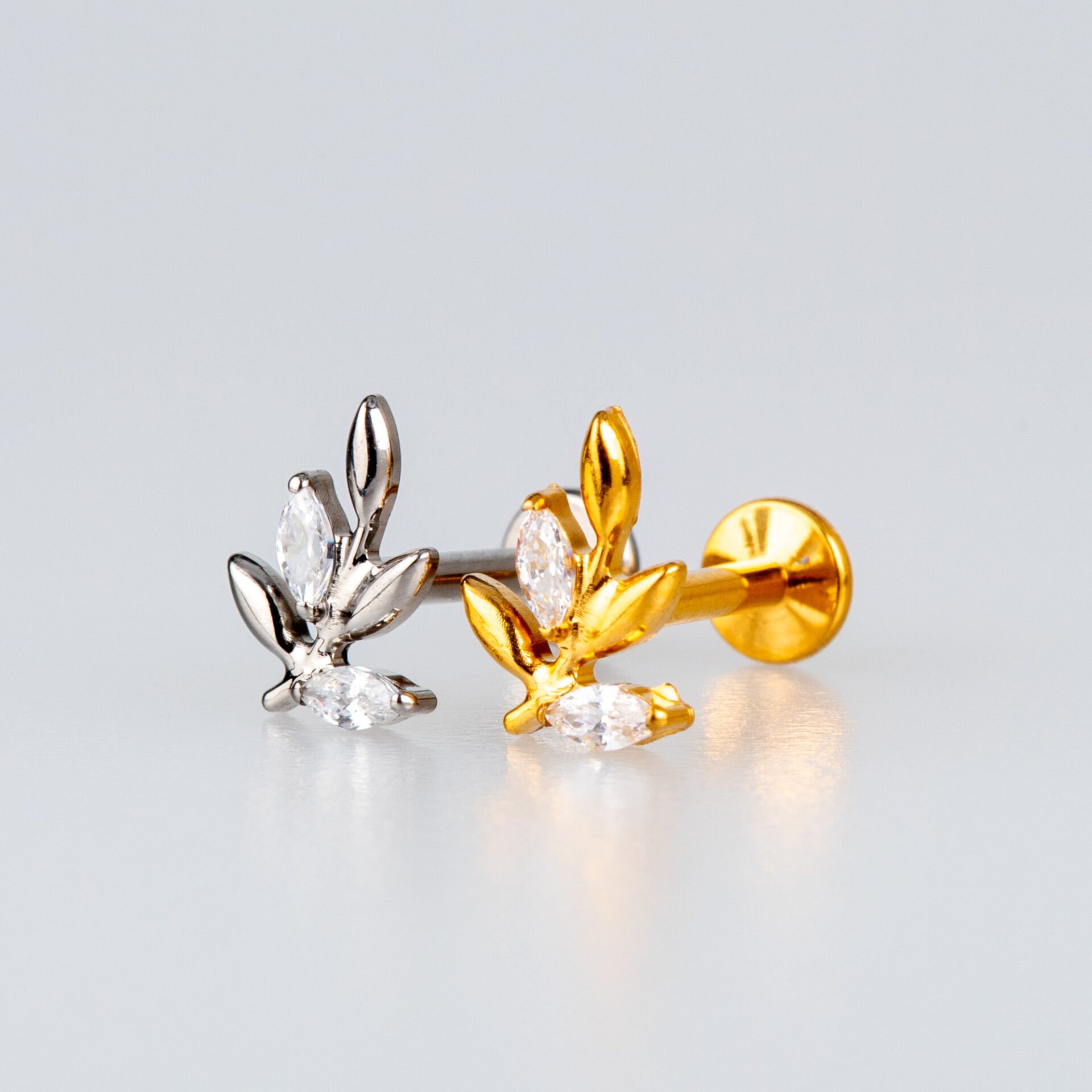 Piercing Titanyum Tragus Yaprak