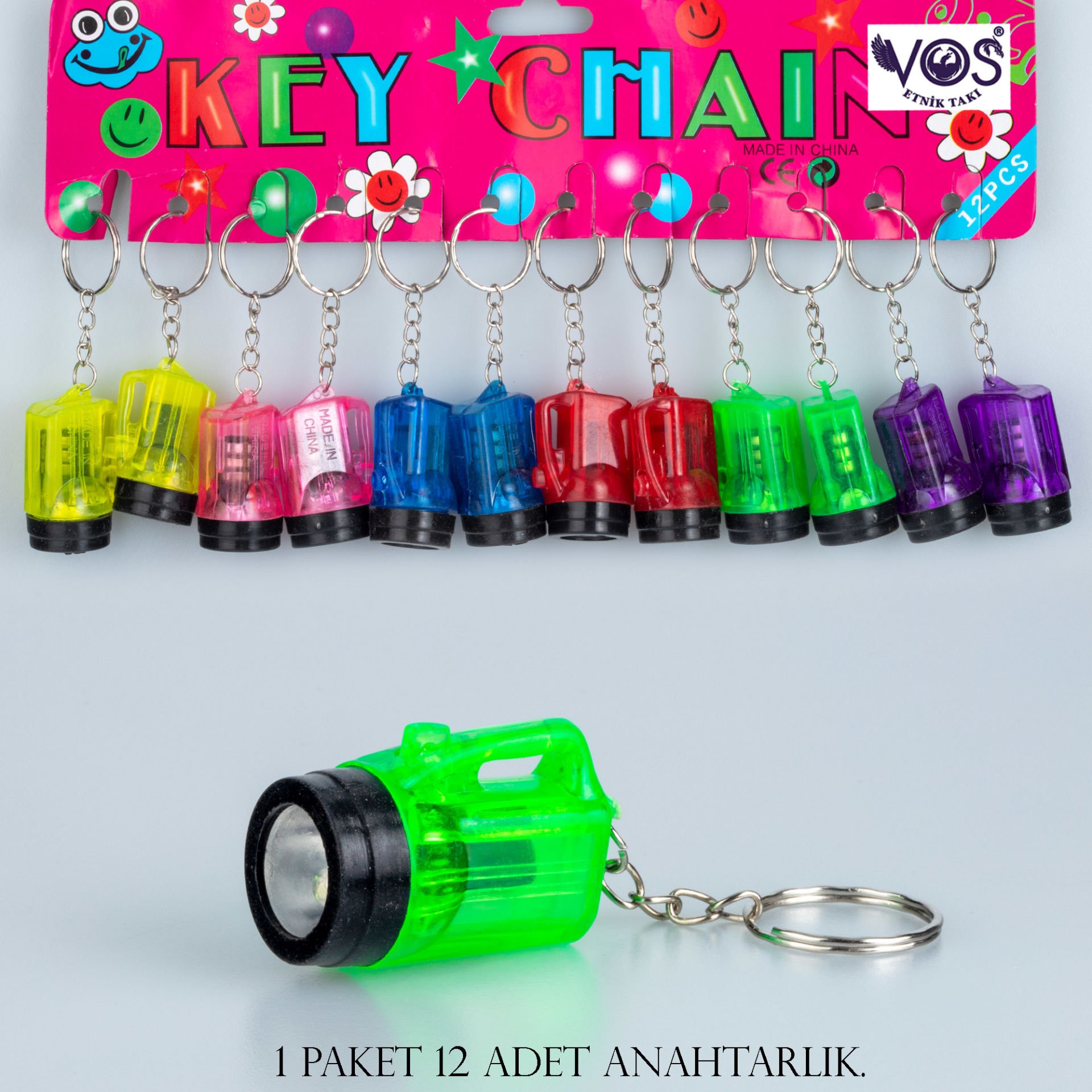 Keychain Pack of 12 Flashlights