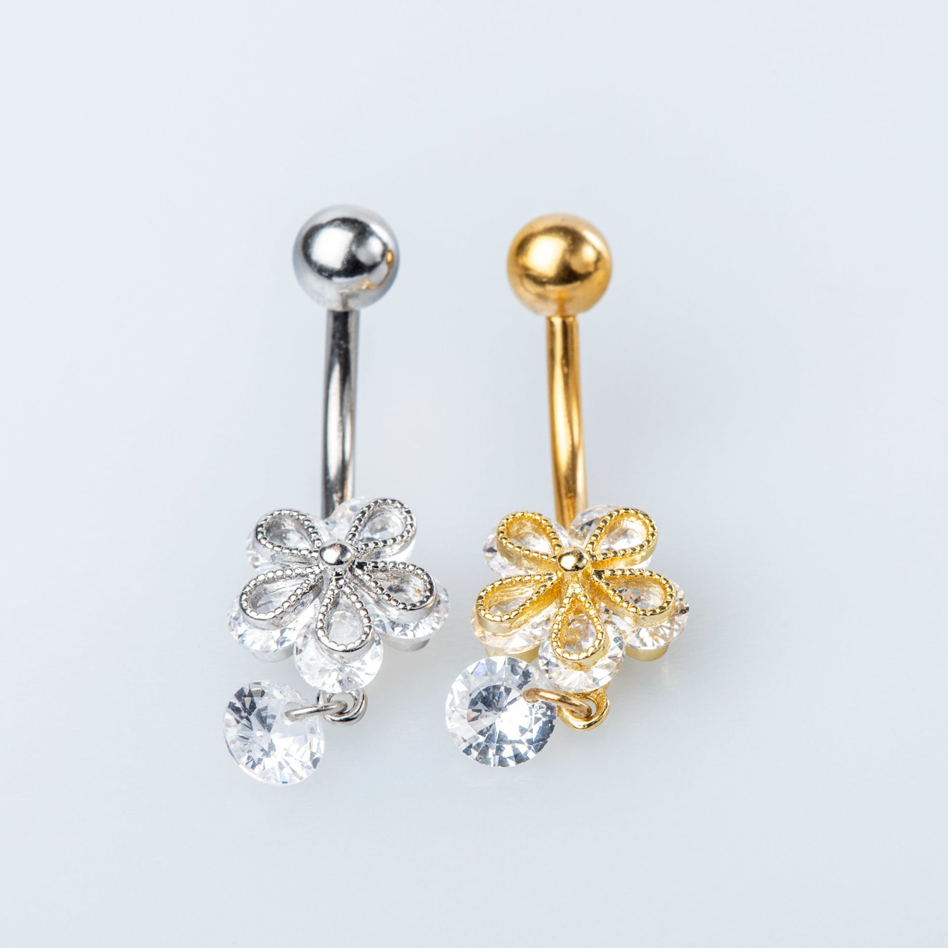 Piercing Navel Flower Stone