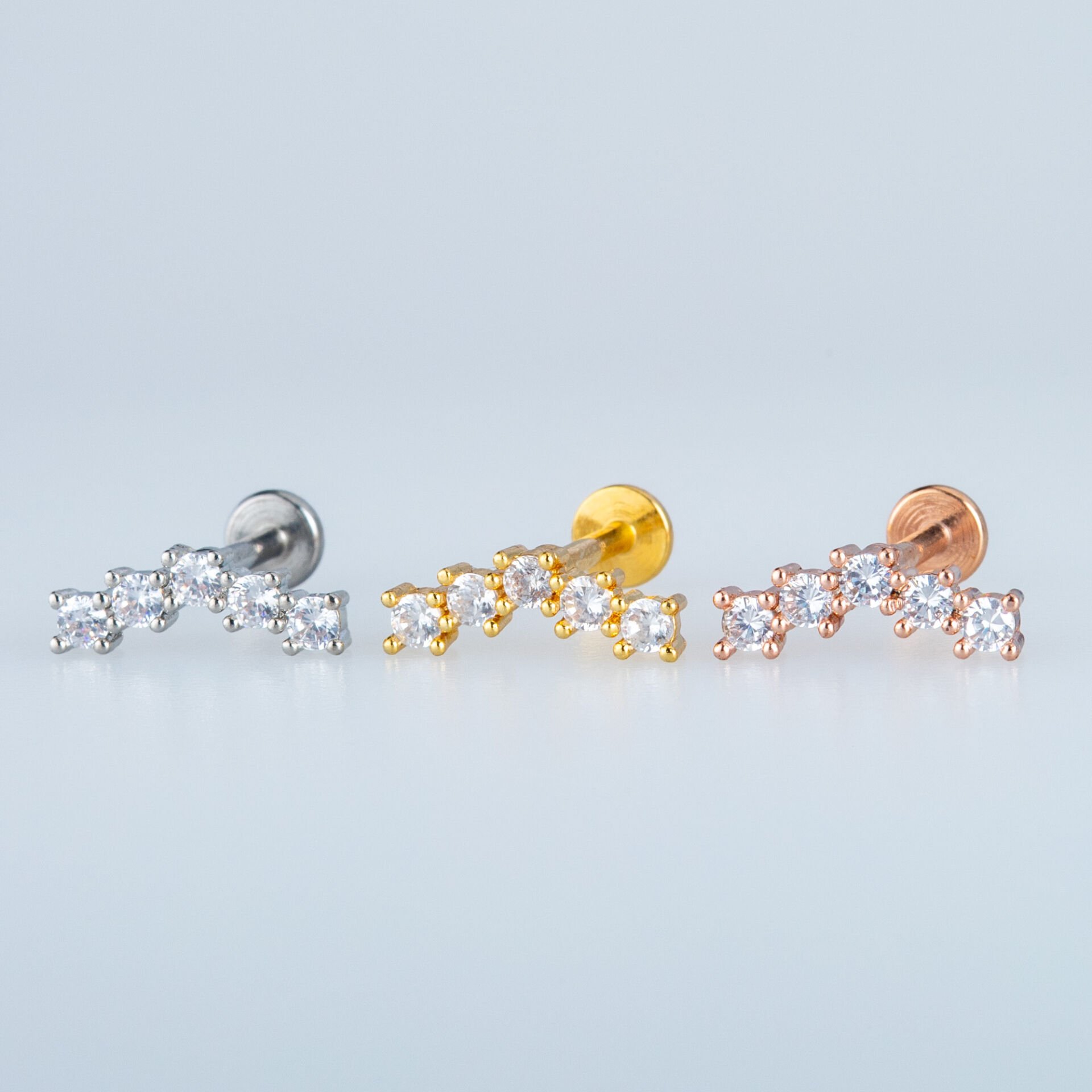 Toptan 316L Çelik Barlı Piercing Tragus Helix