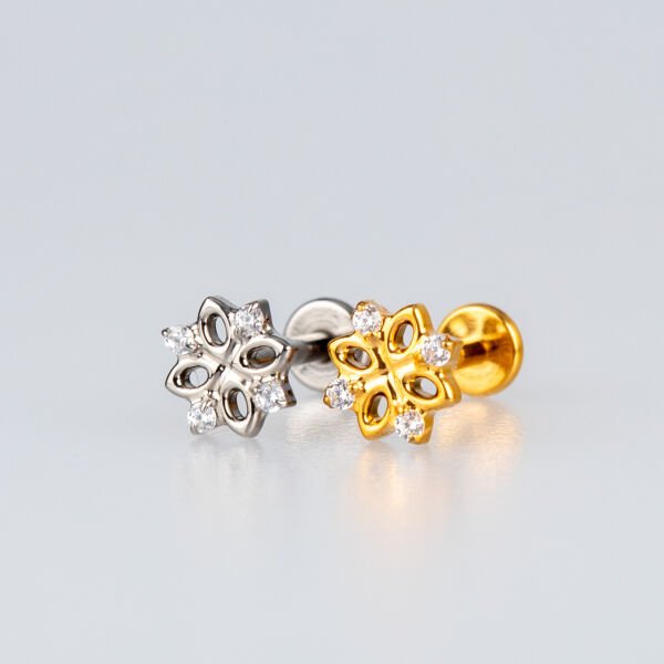 Piercing Titanyum Tragus Çiçek