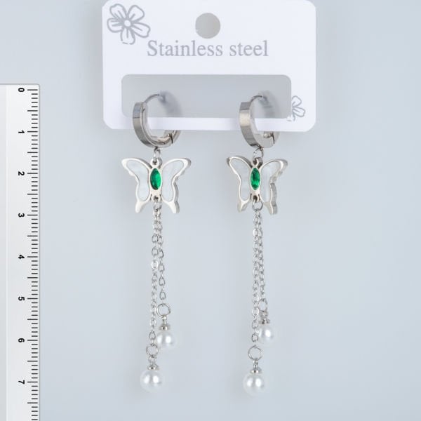 Çelik Küpe Kelebek - 1  Çift