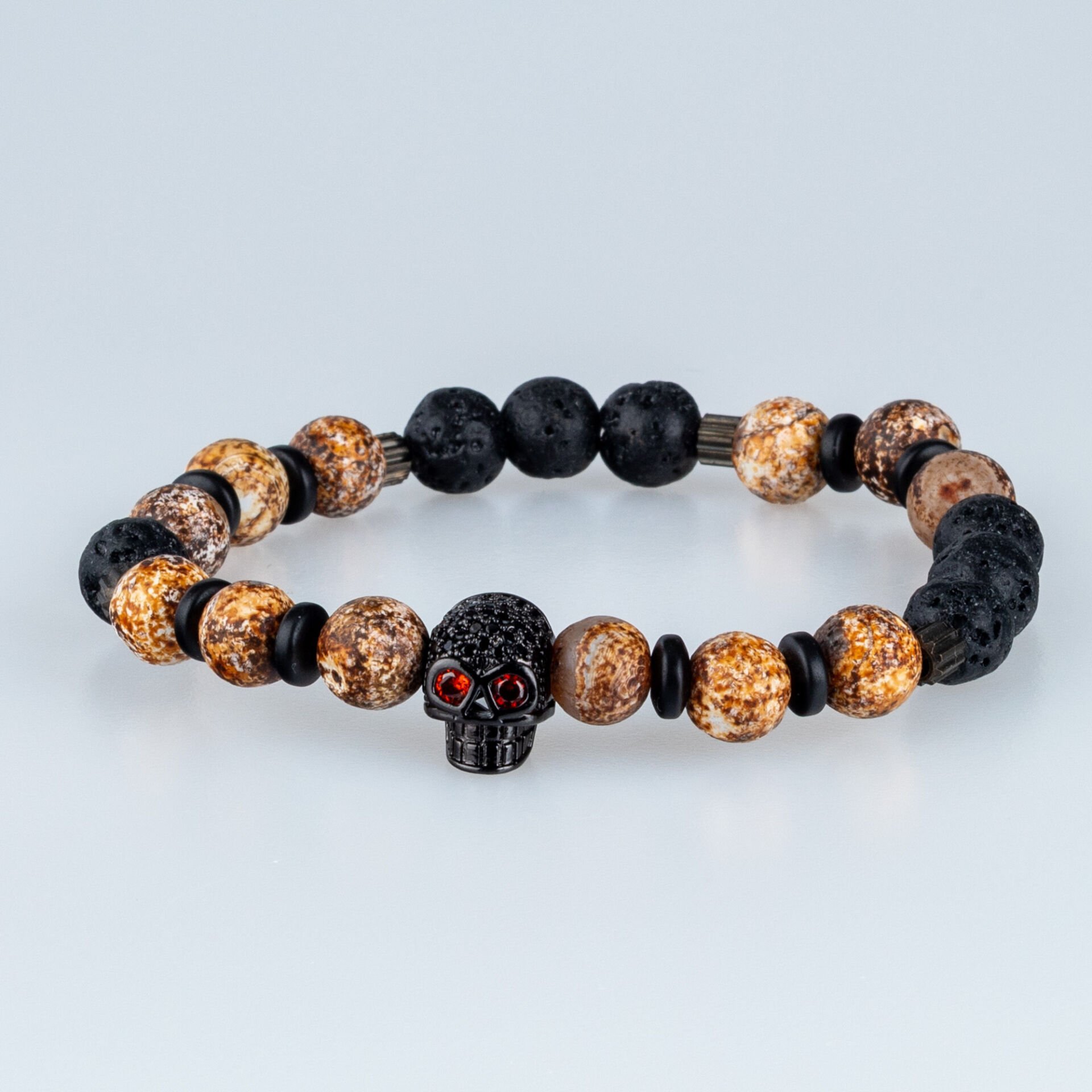 Doğal Taş Bileklik Kuru Kafa