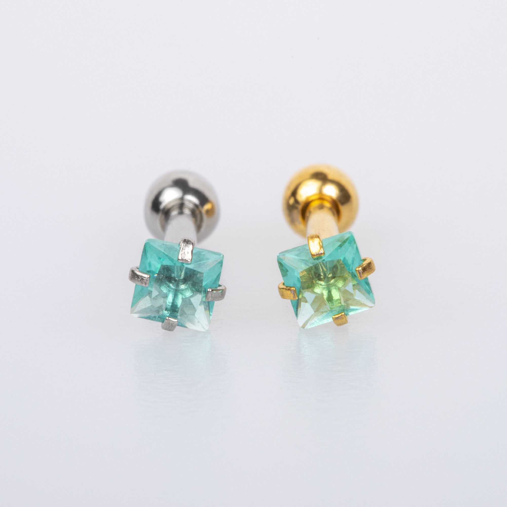 Piercing Tragus 3mm Kare Taş