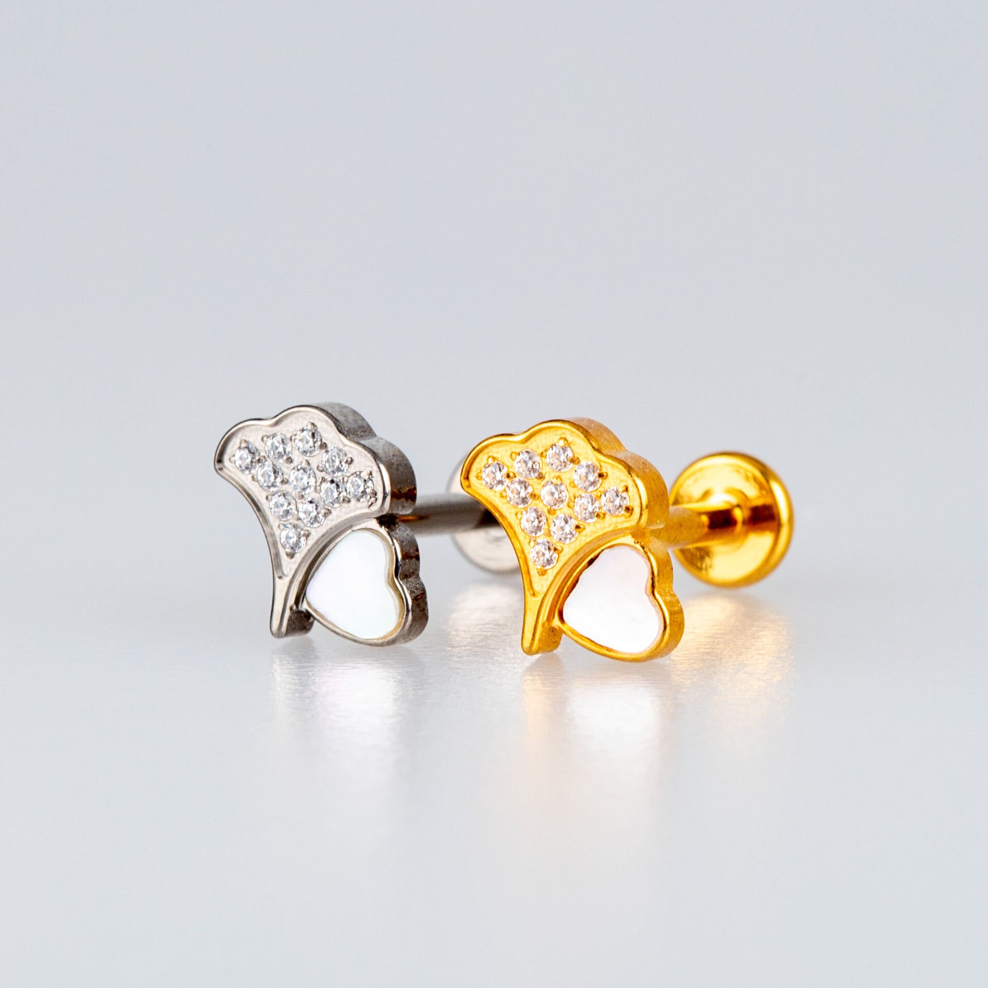 Piercing Titanyum Tragus Kalp